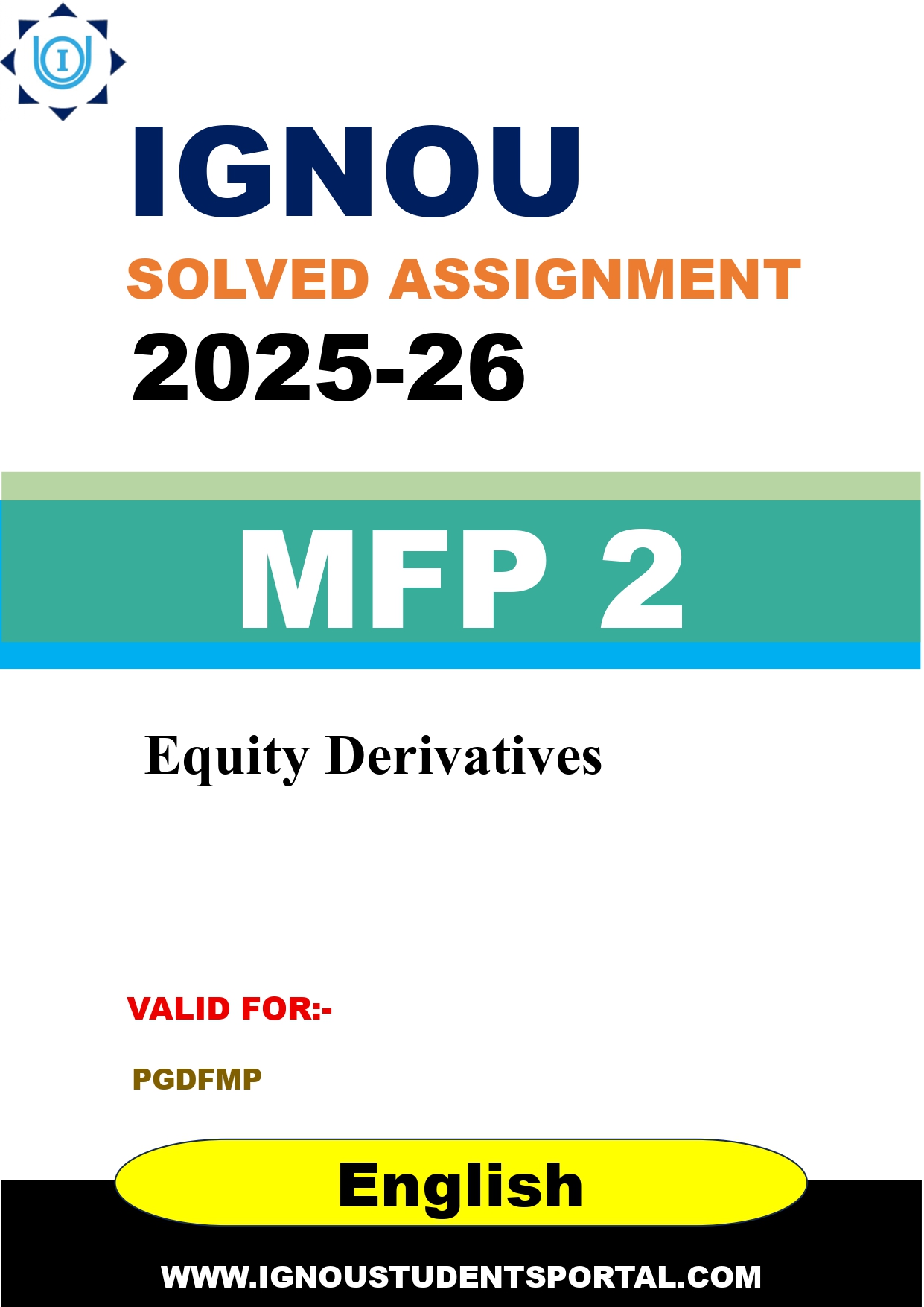 IGNOU MFP 2 Solved Assignment 2025-2026 (English Medium) – Download PDF