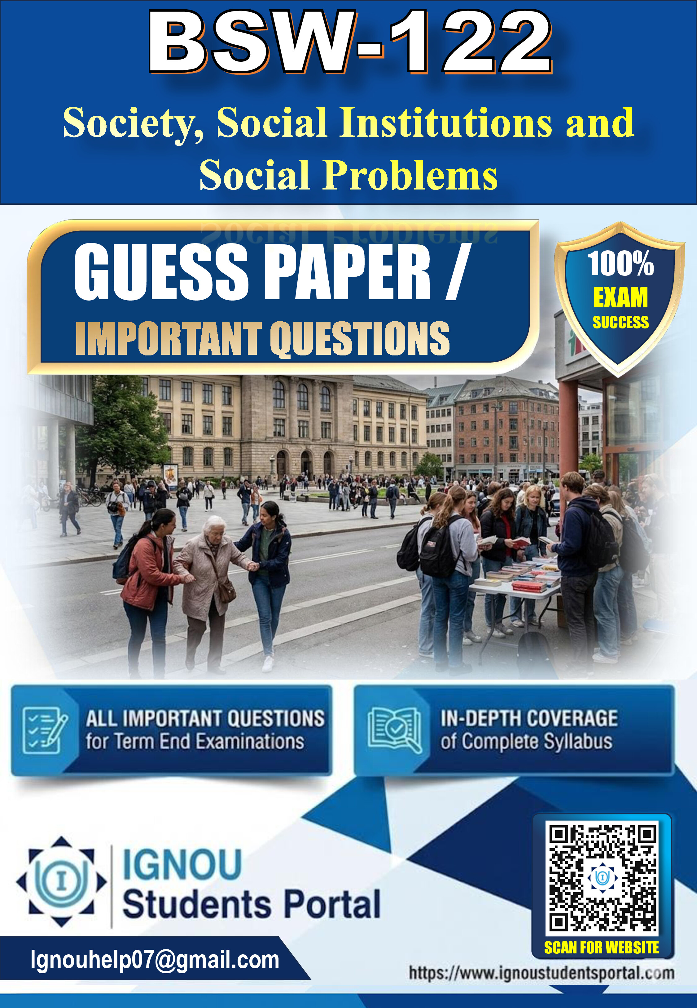 IGNOU BSW 122 Guess Paper (ENGLISH Medium) – Important Questions with Complete Answers | Download PDF