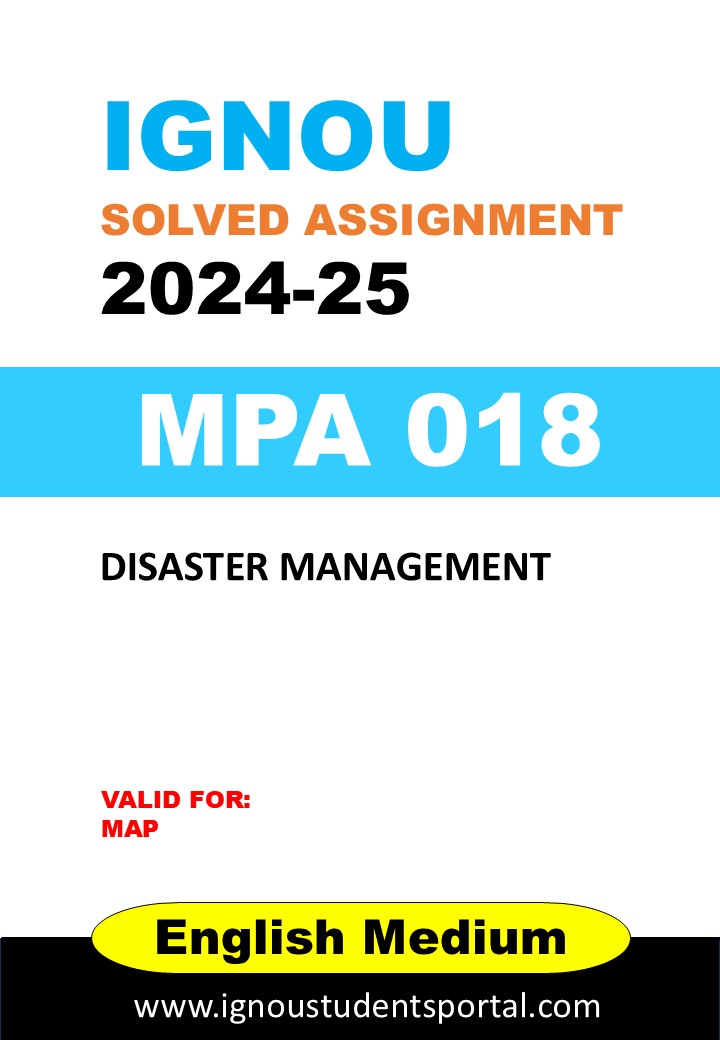 IGNOU MPA 18 Solved Assignment 2024-25 (ENGLISH Medium) – Download PDF