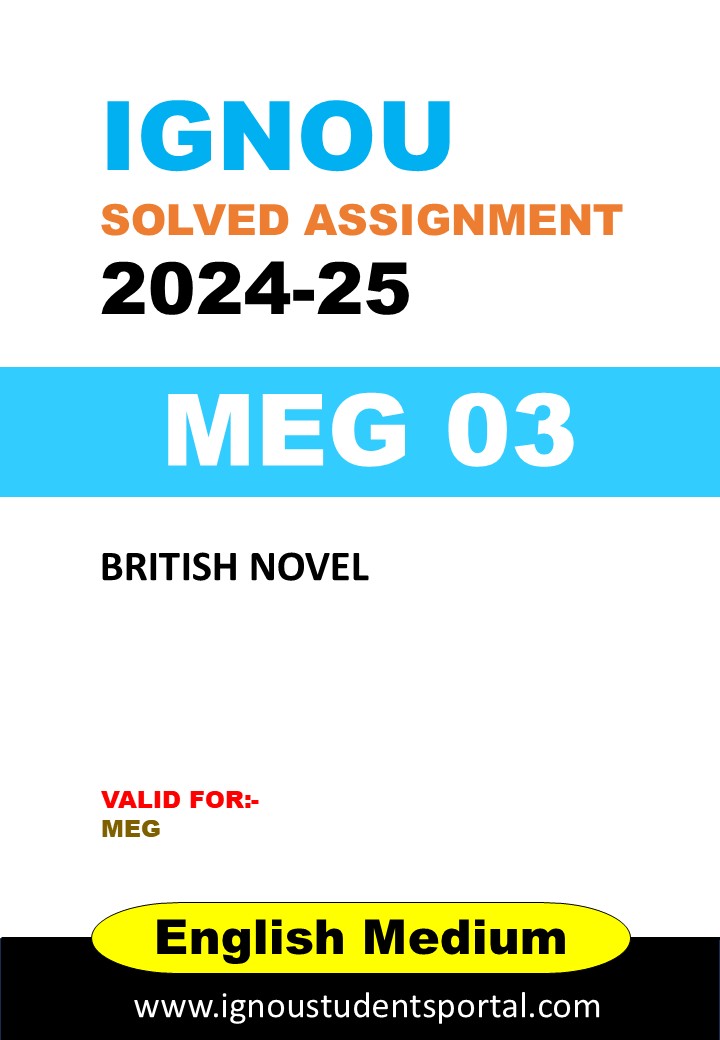 IGNOU MEG 03 Solved Assignment 2024-25 (ENGLISH Medium) – Download PDF