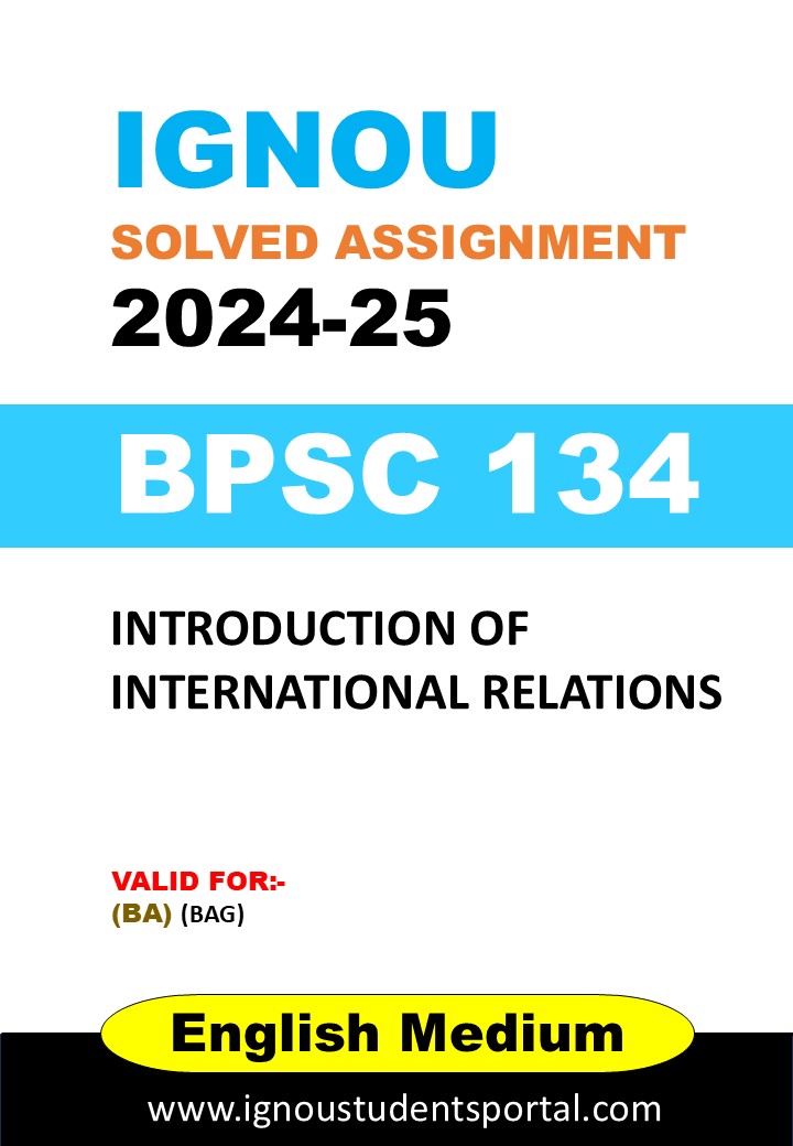 IGNOU BPSC 134 Solved Assignment 2024-25 (English Medium) – Download PDF