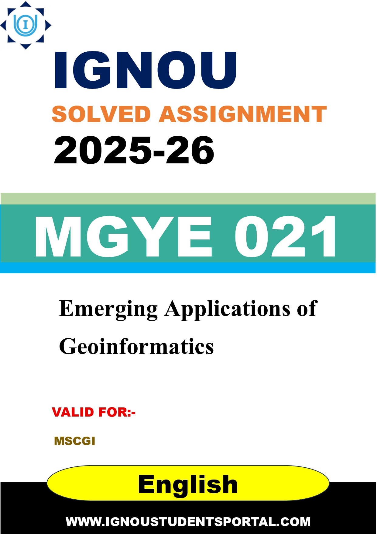 IGNOU MGYE 021 Solved Assignment 2025-2026 (English Medium) – Download PDF