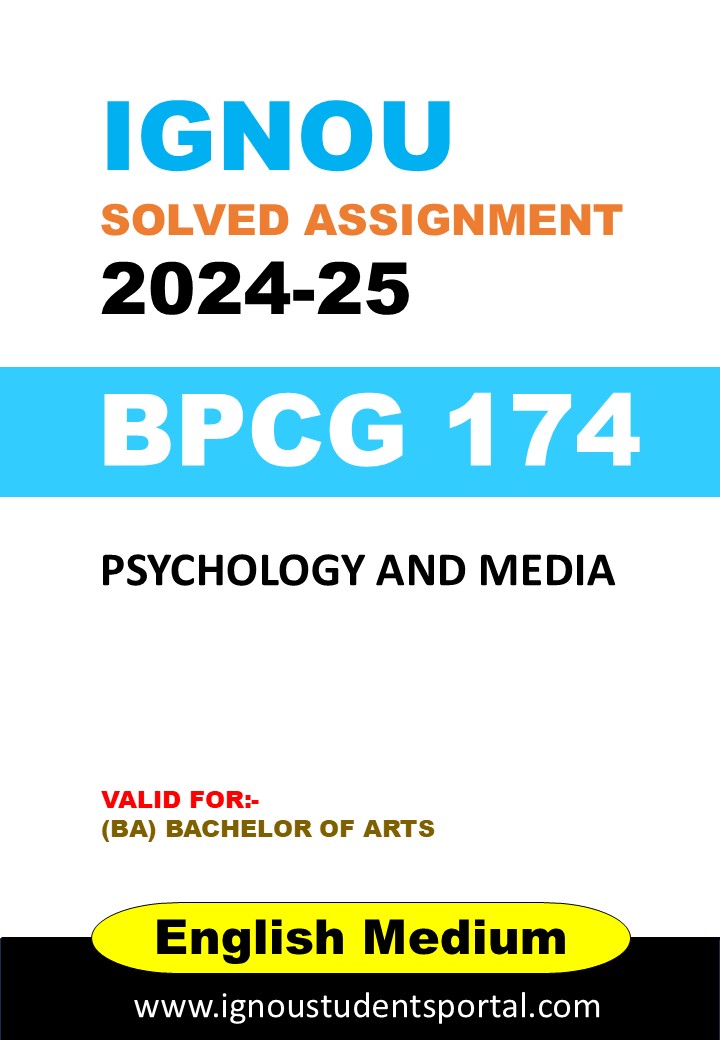 IGNOU BPCG 174 Solved Assignment 2024-25 (English Medium) – Download PDF