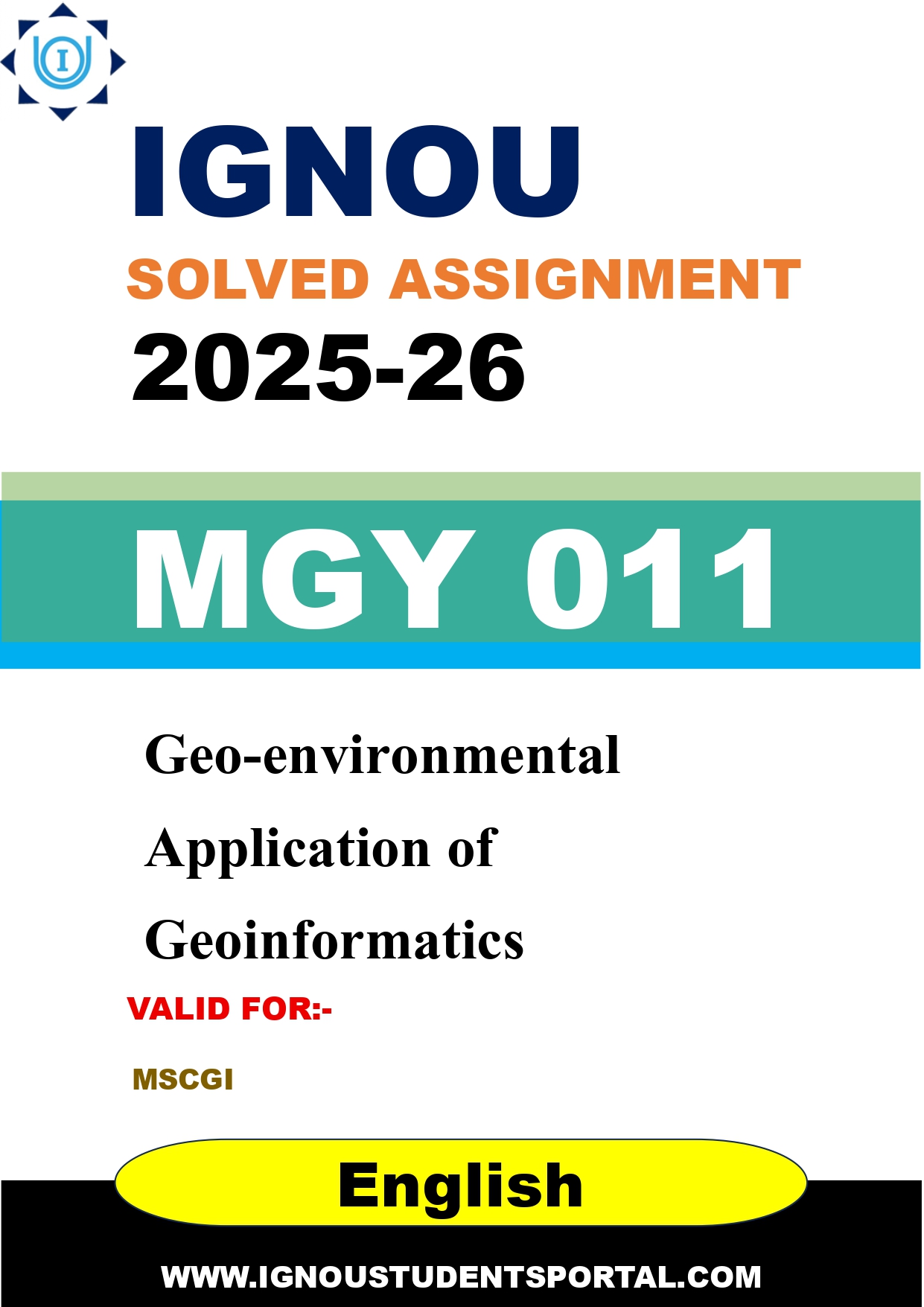IGNOU MGY 011 Solved Assignment 2025-2026 (English Medium) – Download PDF