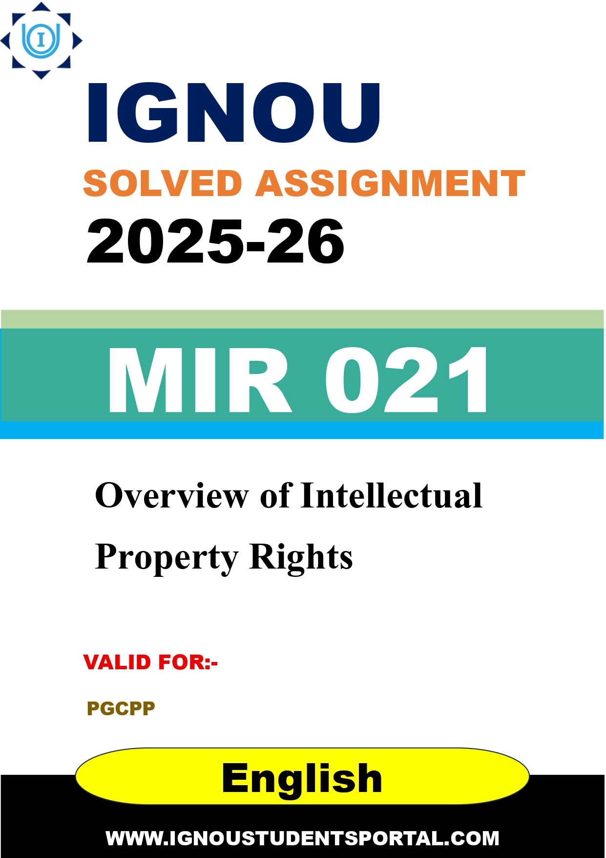 IGNOU MIR 021 Solved Assignment 2025-2026 (English Medium) – Download PDF