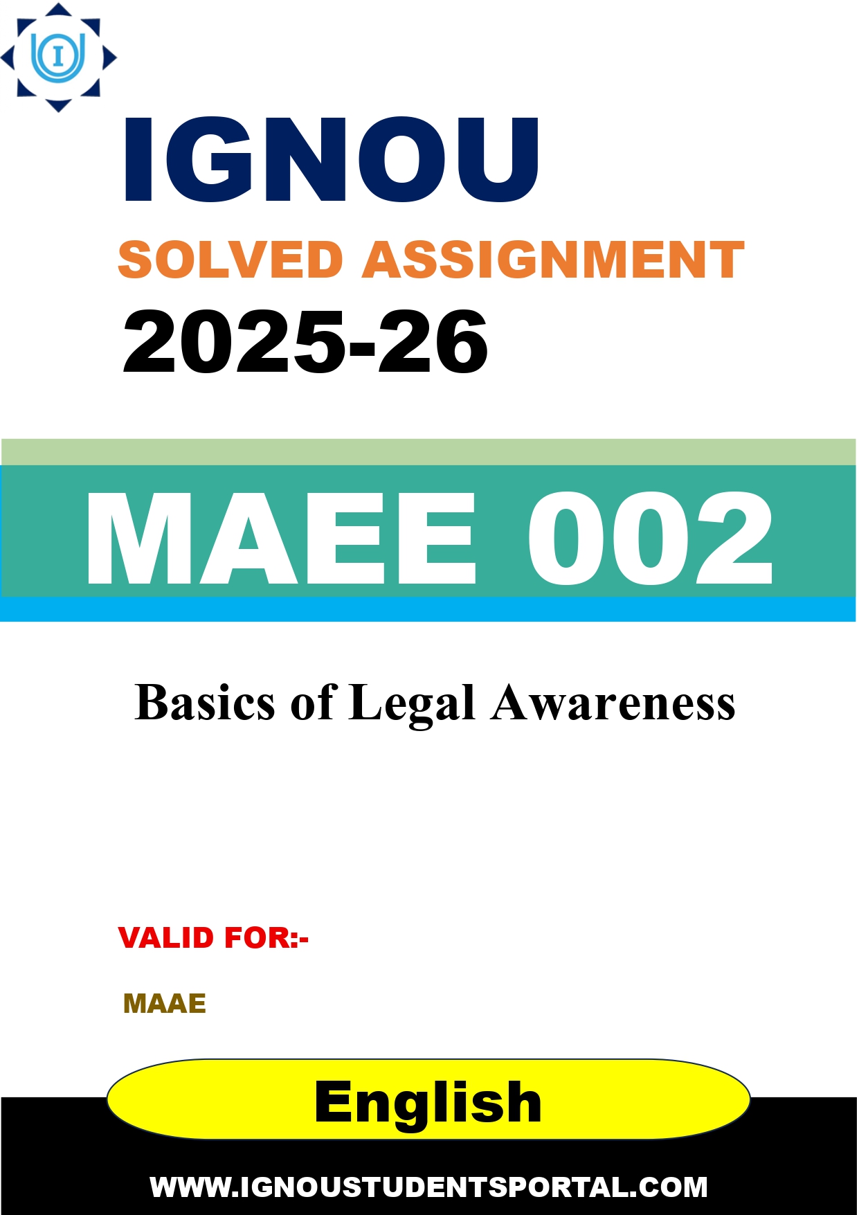 IGNOU MAEE 002 Solved Assignment 2025-2026 (English Medium) – Download PDF