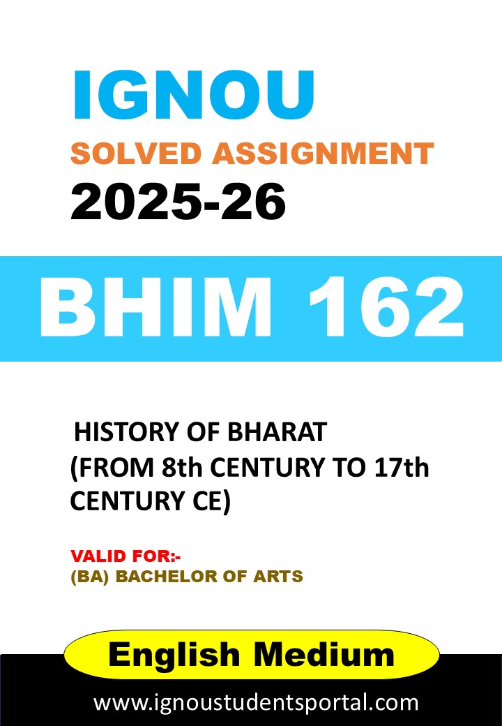 IGNOU BHIM 162 Solved Assignment 2025-26 (English Medium) – Download PDF