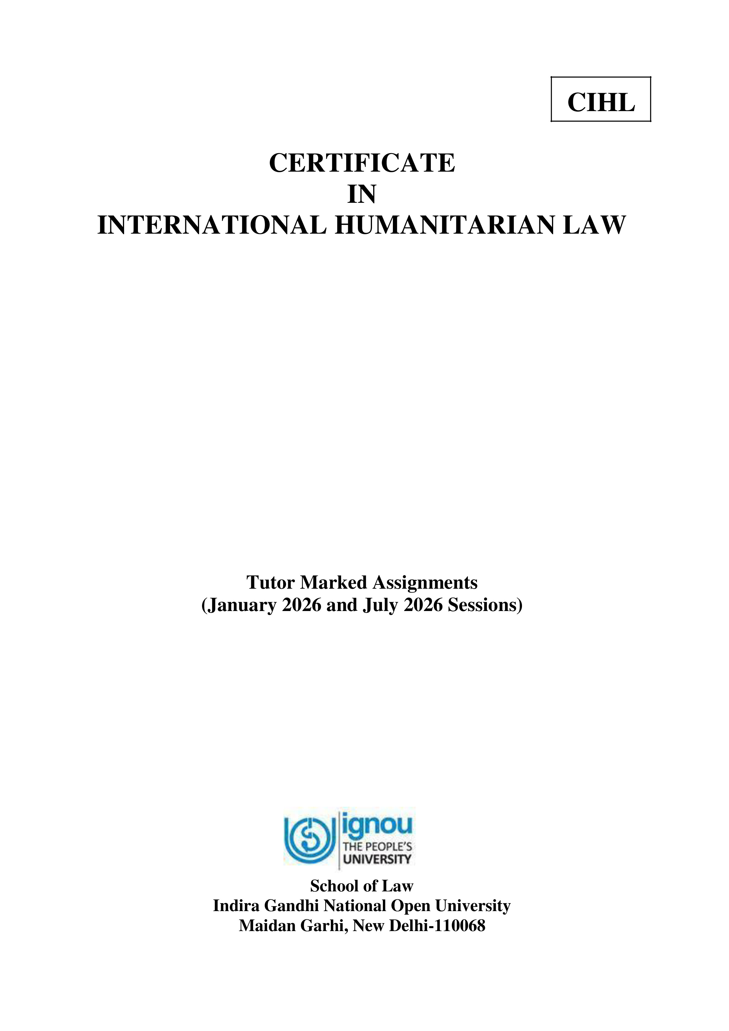 IGNOU BLEP 38 Solved Assignment 2026-26: Project on Paralegal Training (English Medium) | IGNOU Students Portal