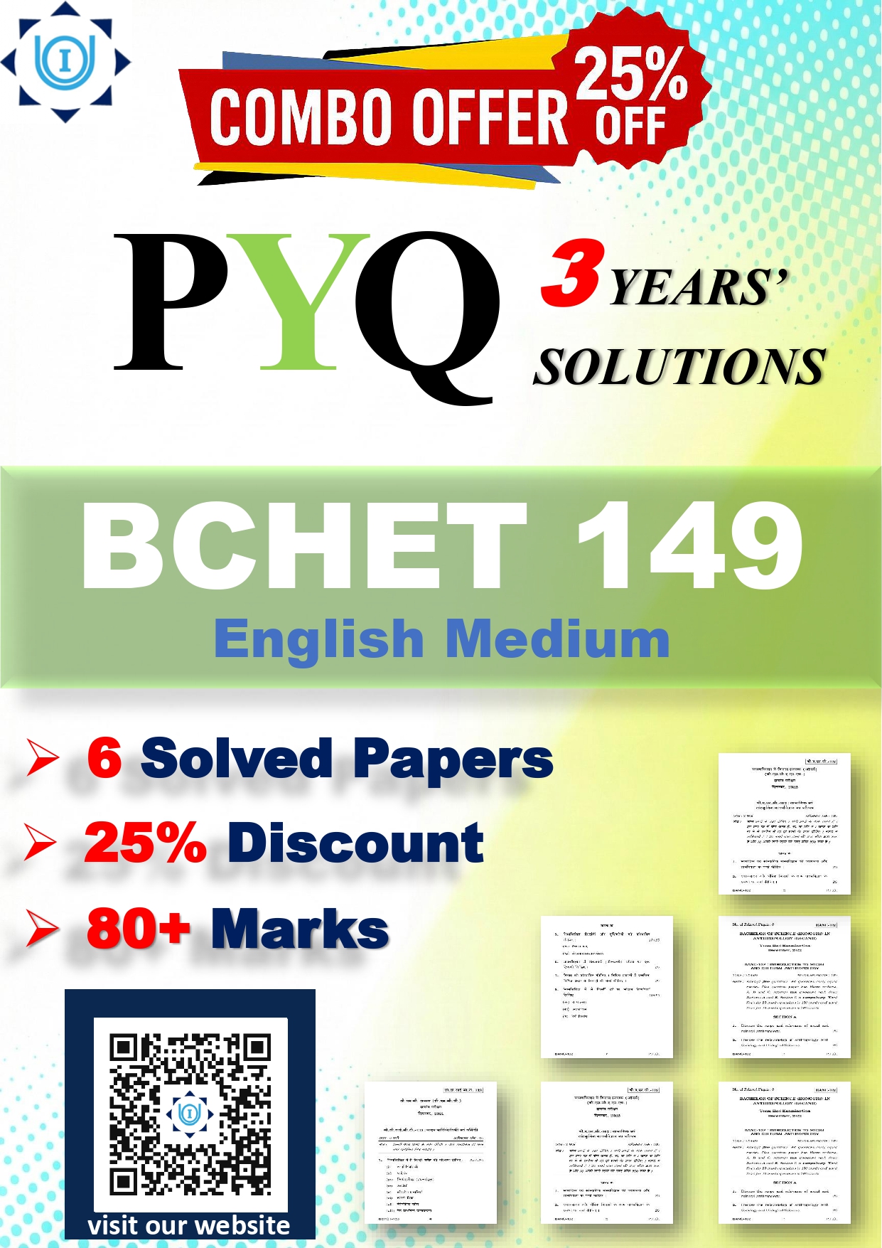 IGNOU BCHET 149 Solved Previous Year Question Papers – 3 Years Combo (English Medium) – Download PDF | IGNOU Students Portal