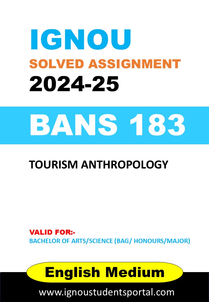 📘 BANS 183 Solved Assignment 2024-25 (English Medium) – Download PDF