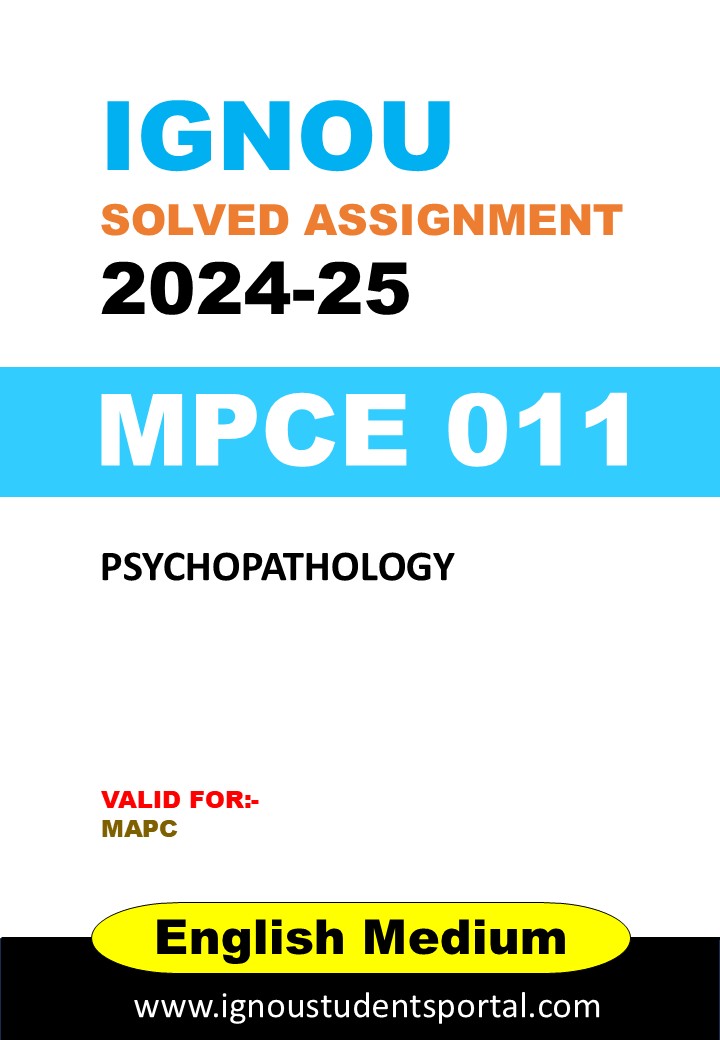IGNOU MPCE 046 Solved Assignment 2024-25 (ENGLISH Medium) – Download PDF