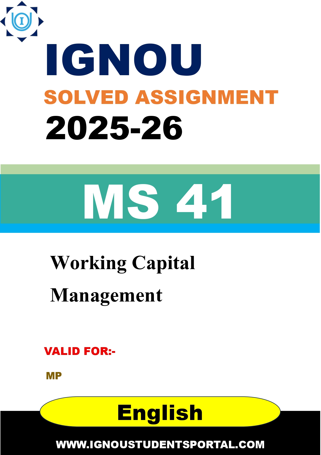 IGNOU MS 41 Solved Assignment 2025-2026 (English Medium) – Download PDF