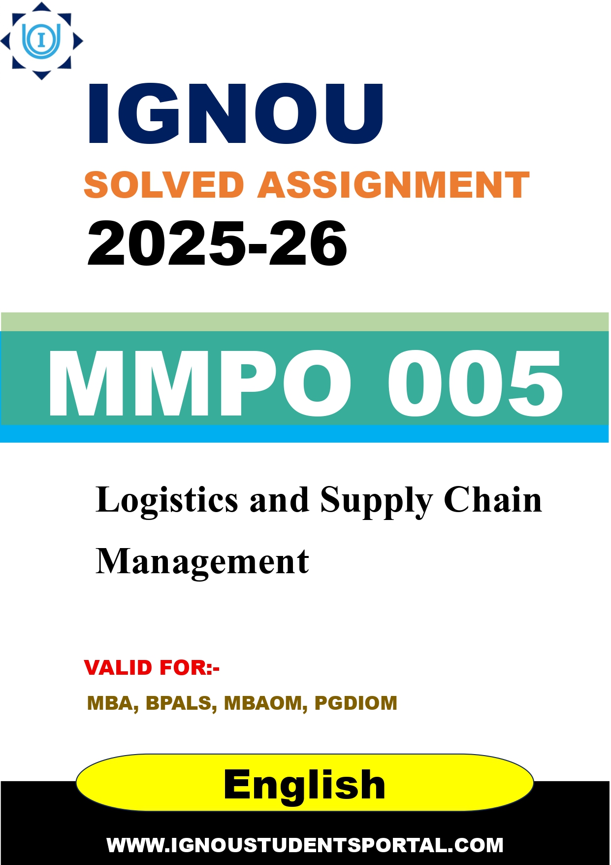 IGNOU MMPO 005 Solved Assignment 2025-2026 (English Medium) – Download PDF