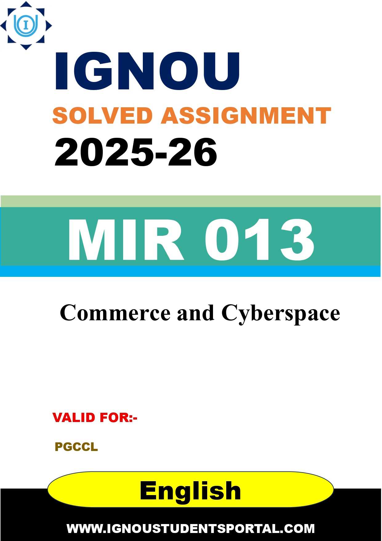 IGNOU MIR 013 Solved Assignment 2025-2026 (English Medium) – Download PDF