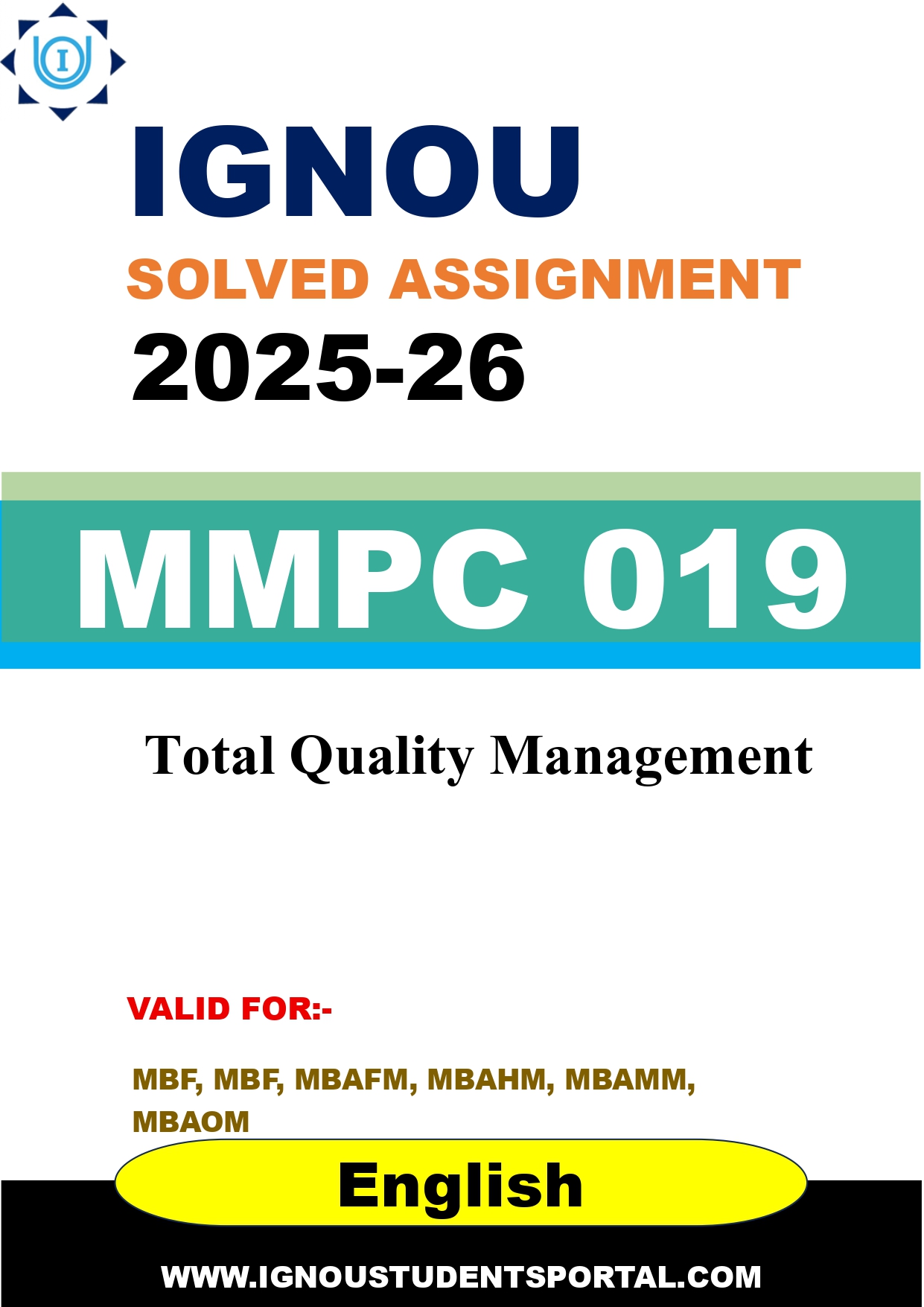 IGNOU MMPC 019 Solved Assignment 2025-2026 (English Medium) – Download PDF