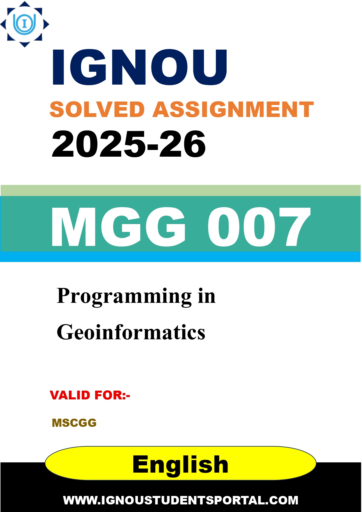 IGNOU MGG 007 Solved Assignment 2025-2026 (English Medium) – Download PDF