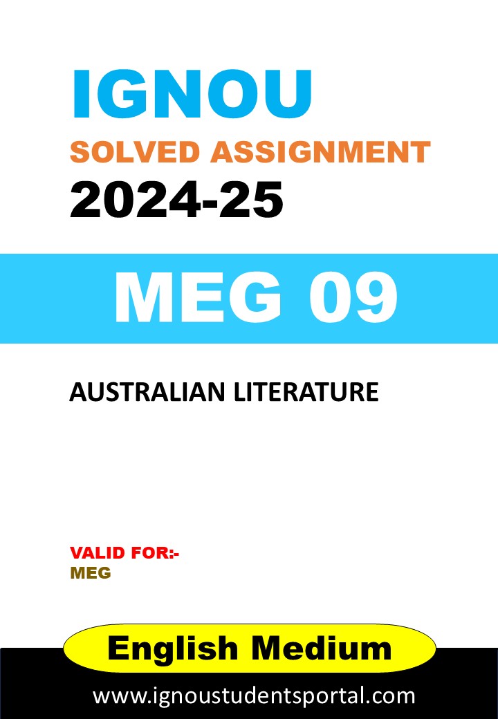 IGNOU MEG 09 Solved Assignment 2024-25 (ENGLISH Medium) – Download PDF