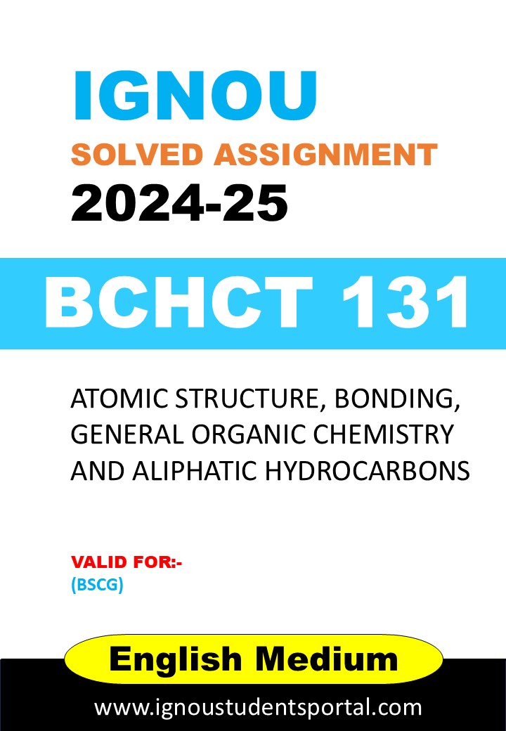 📘 BCHCT 131 Solved Assignment 2025 (English Medium) – Download PDF