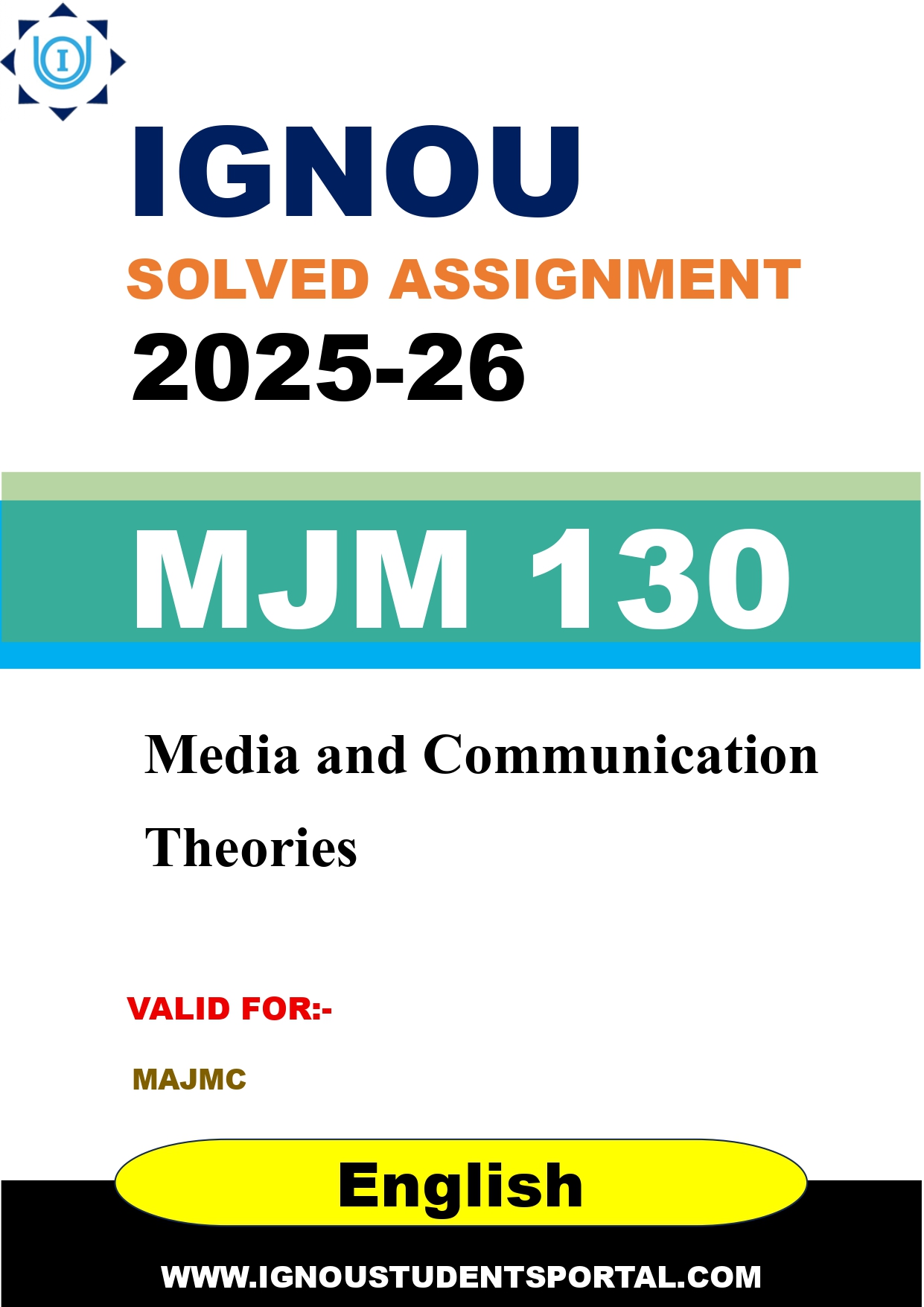 IGNOU MJM 130 Solved Assignment 2025-2026 (English Medium) – Download PDF