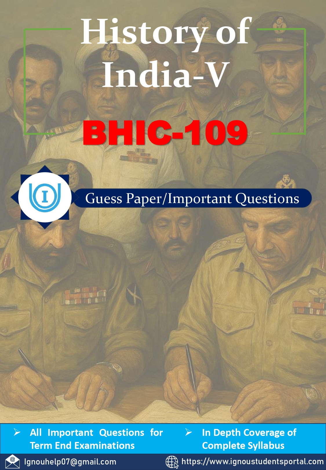 IGNOU BHIC 109 Guess Paper (ENGLISH Medium) – Important Questions with Complete Answers | Download PDF