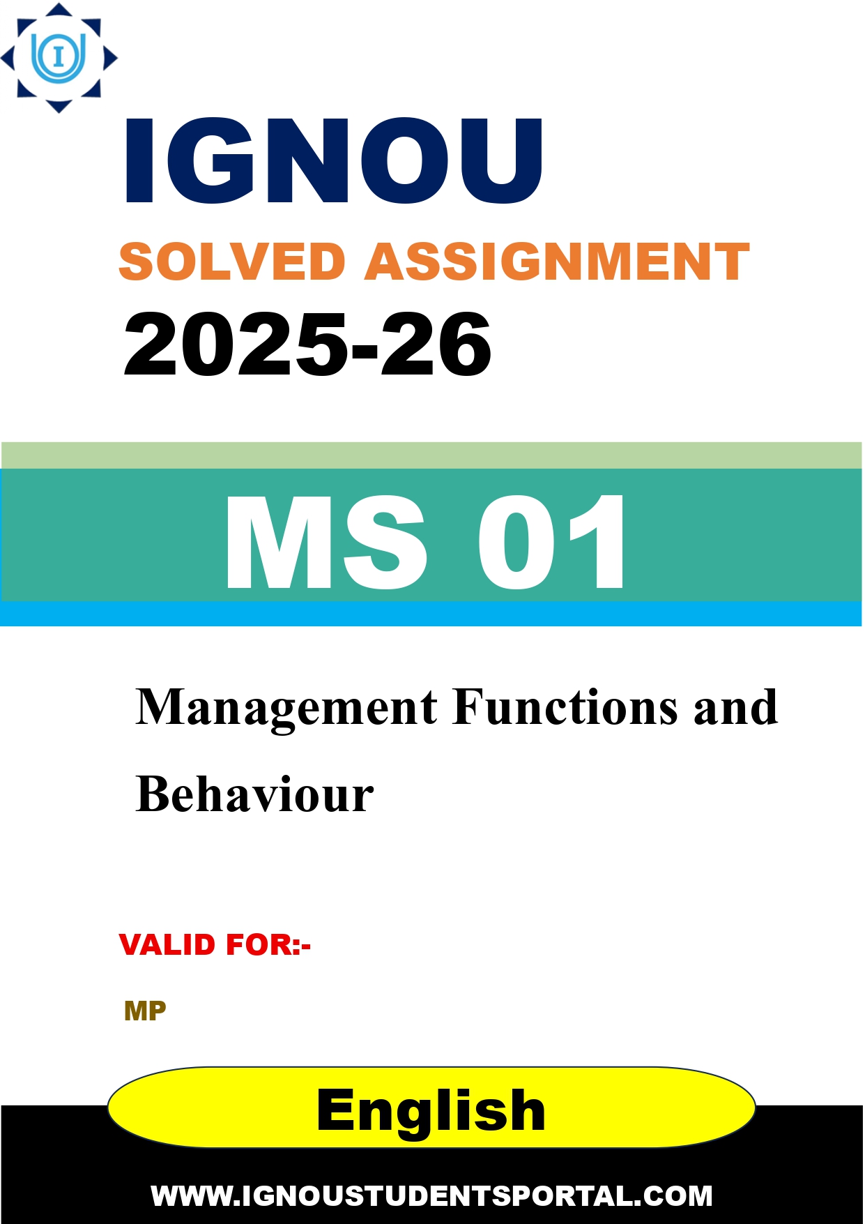 IGNOU MS 01 Solved Assignment 2025-2026 (English Medium) – Download PDF