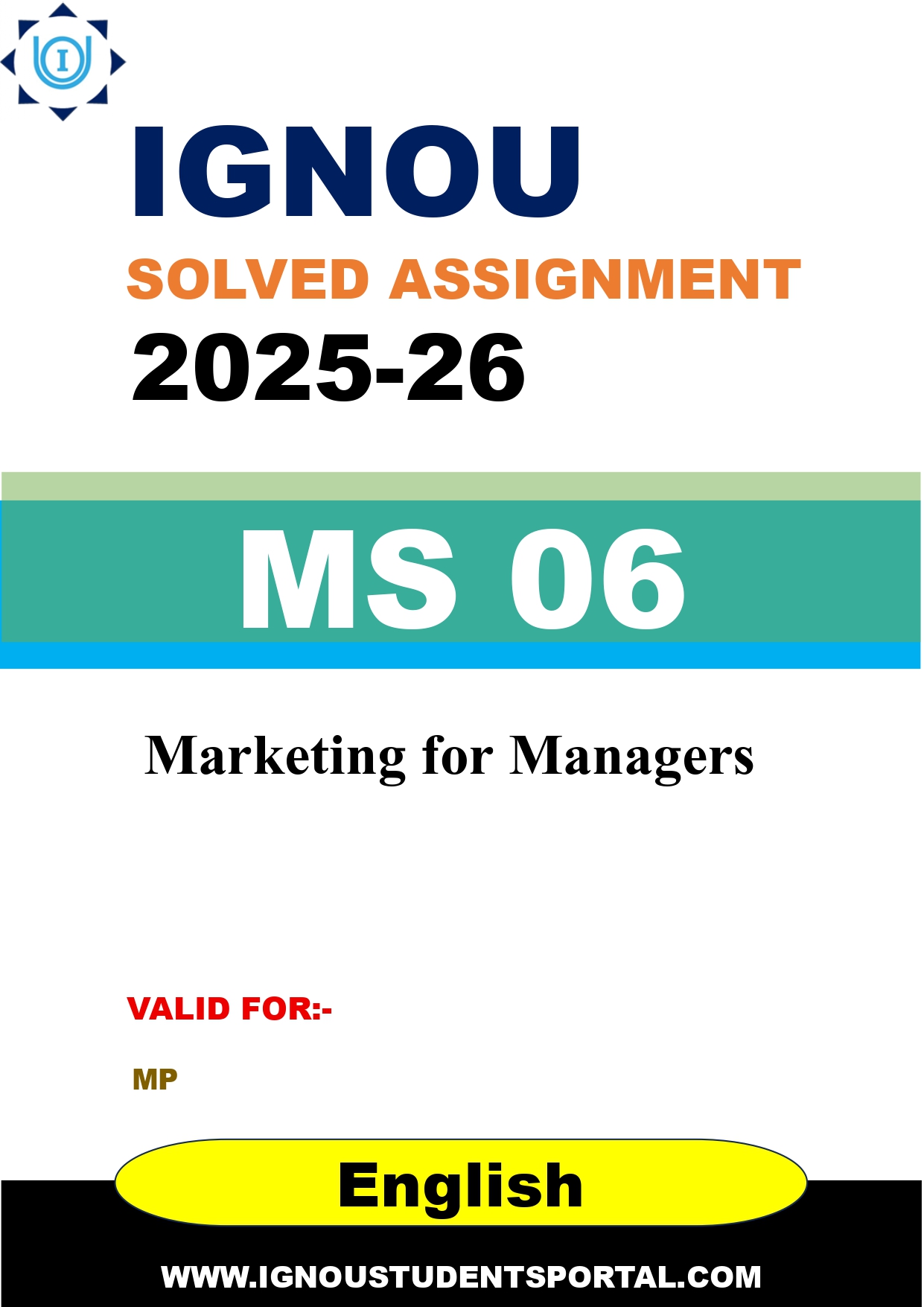 IGNOU MS 06 Solved Assignment 2025-2026 (English Medium) – Download PDF