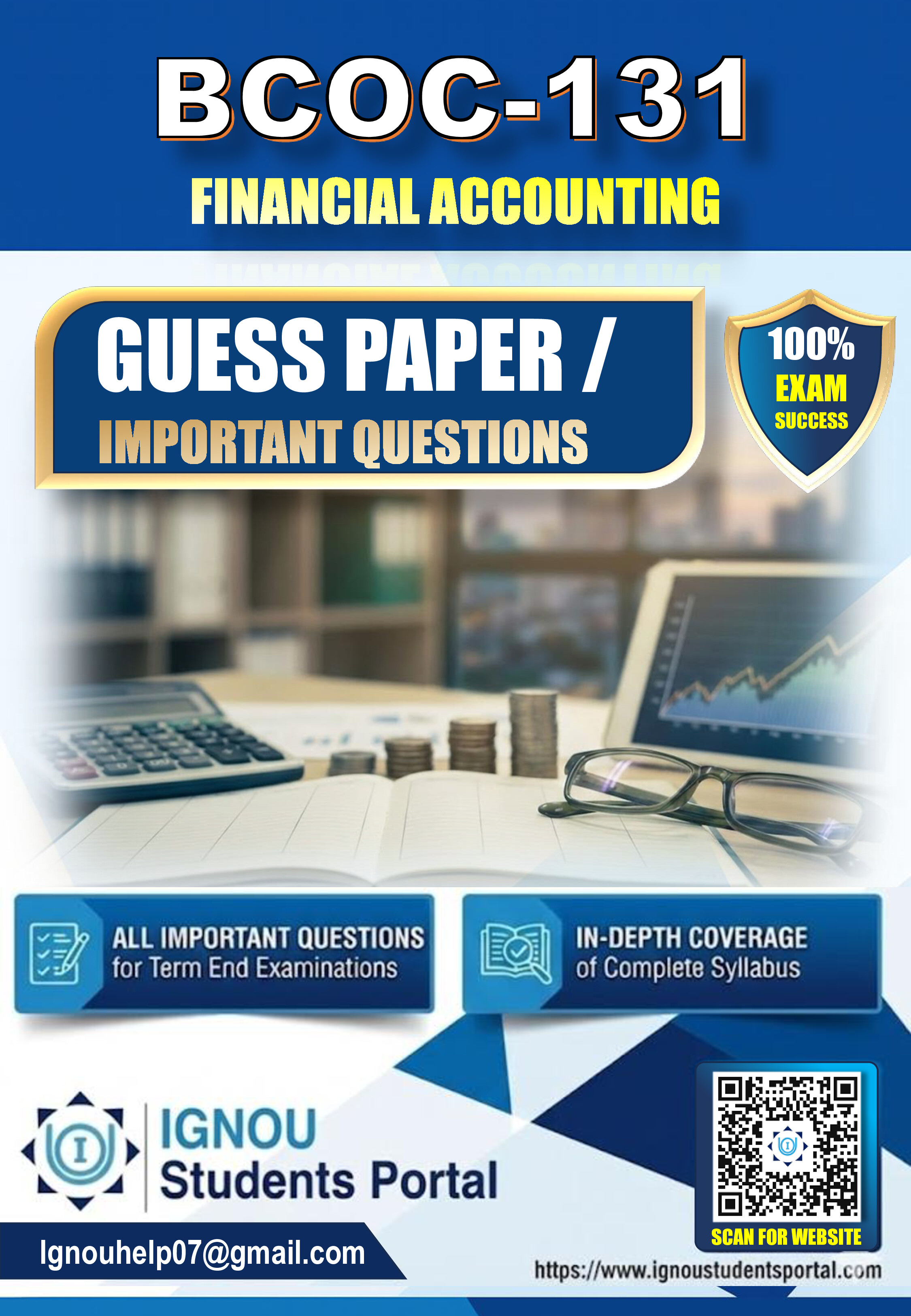 IGNOU BCOC 131 Guess Paper (ENGLISH Medium) – Important Questions with Complete Answers | Download PDF