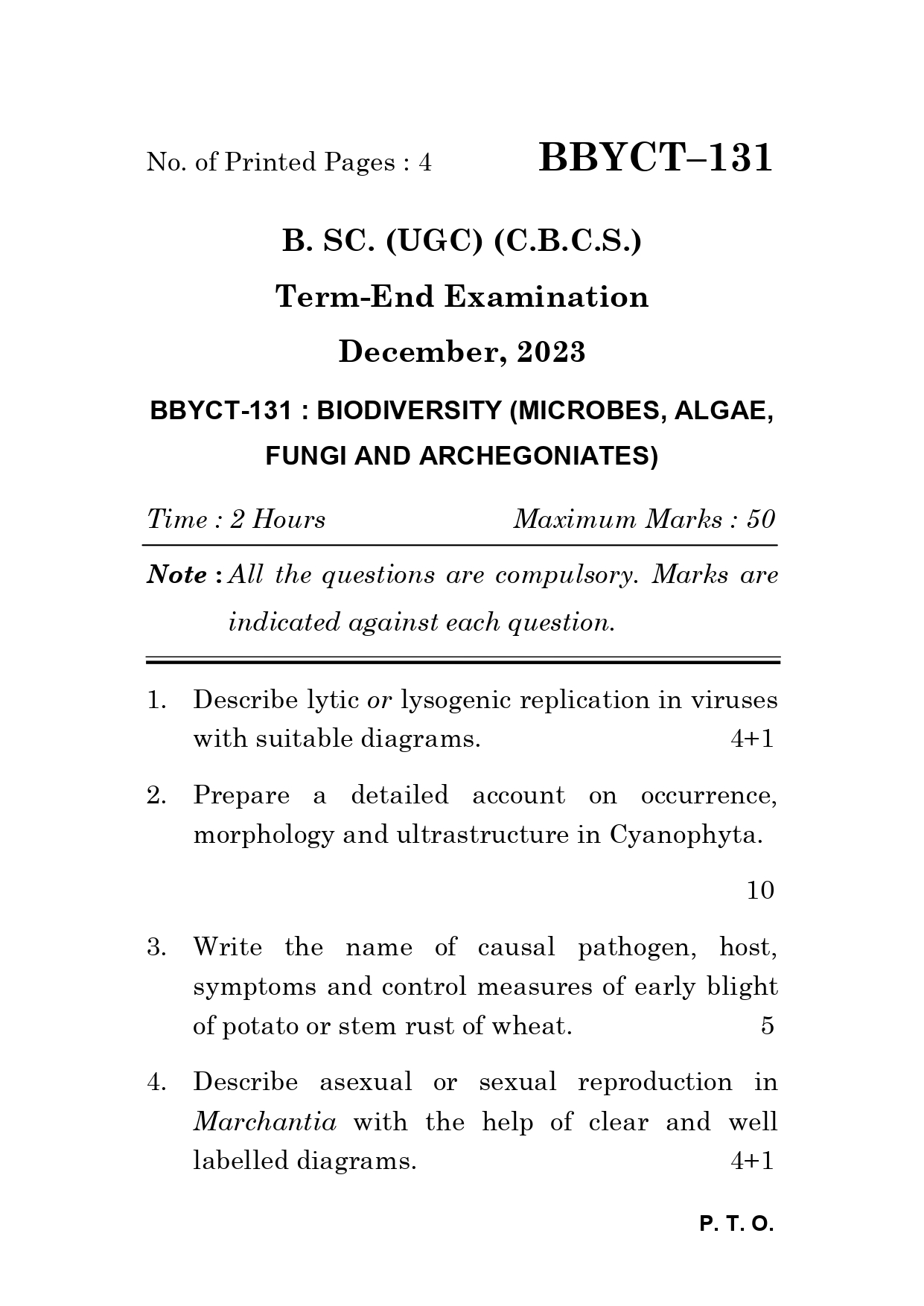 IGNOU BBYCT 131 Solved Previous Year Question Paper – December 2023 (English Medium) – Download PDF