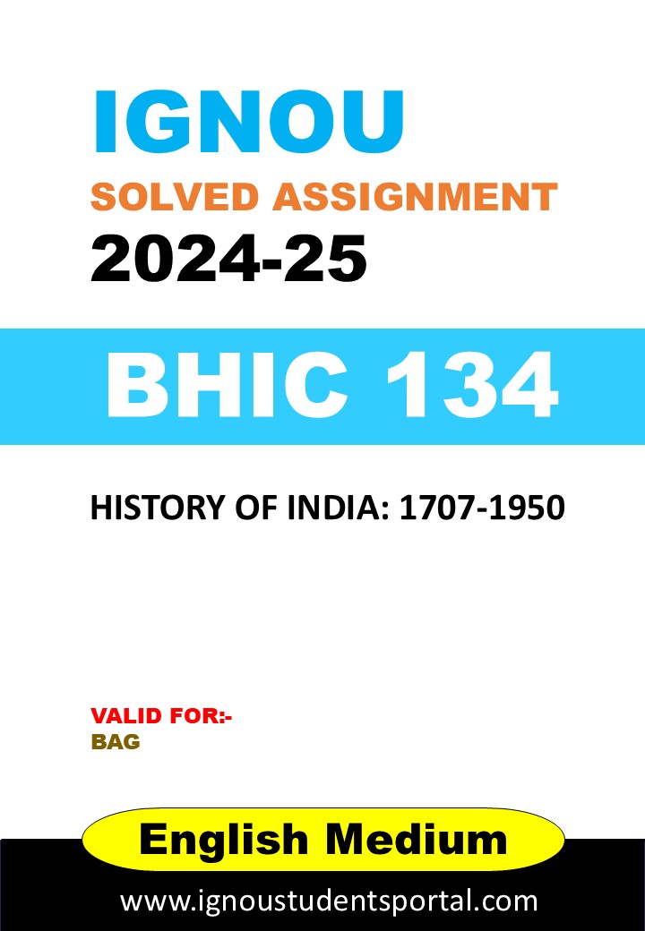 IGNOU BHIC 134 Solved Assignment 2024-25 (English Medium) – Download PDF