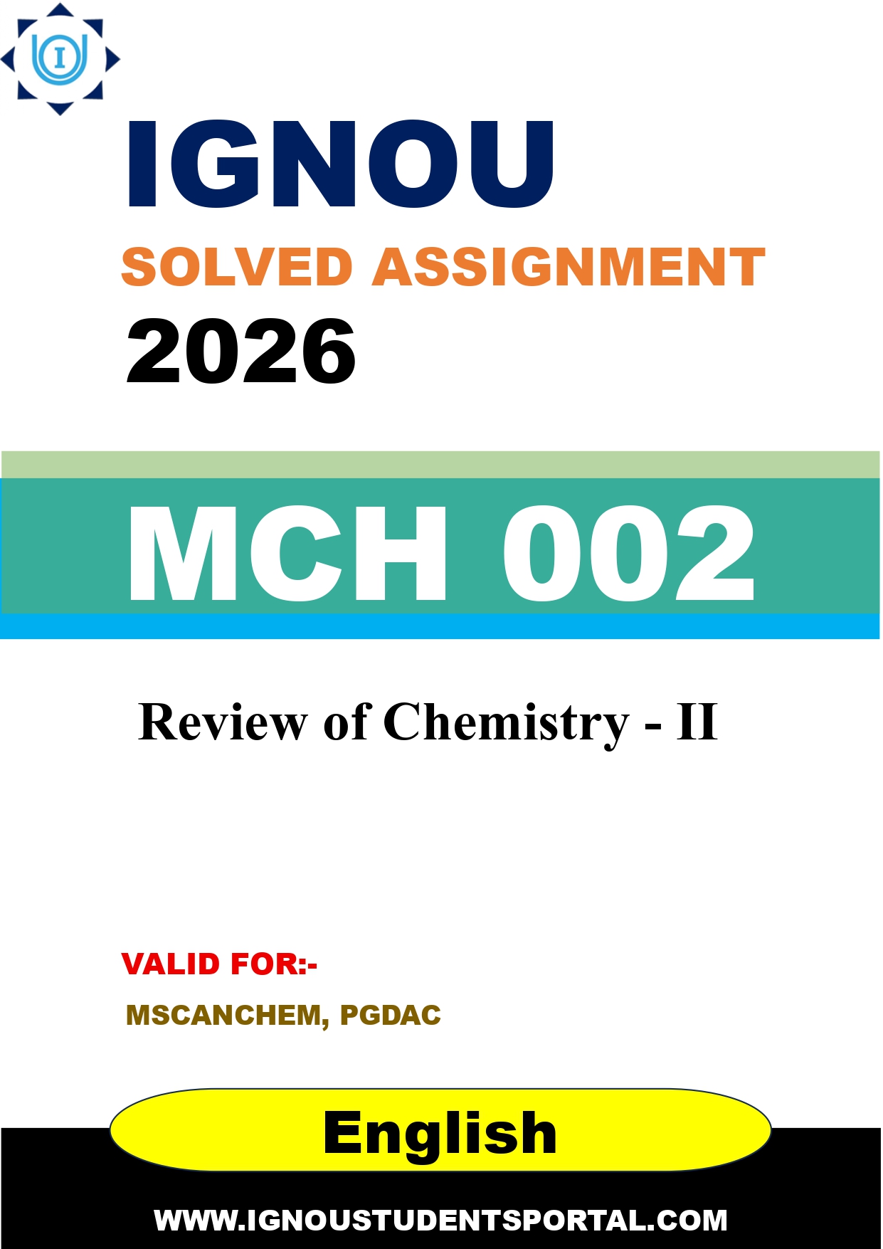 IGNOU MCH 002 Solved Assignment 2026-26 (English Medium) – Download PDF