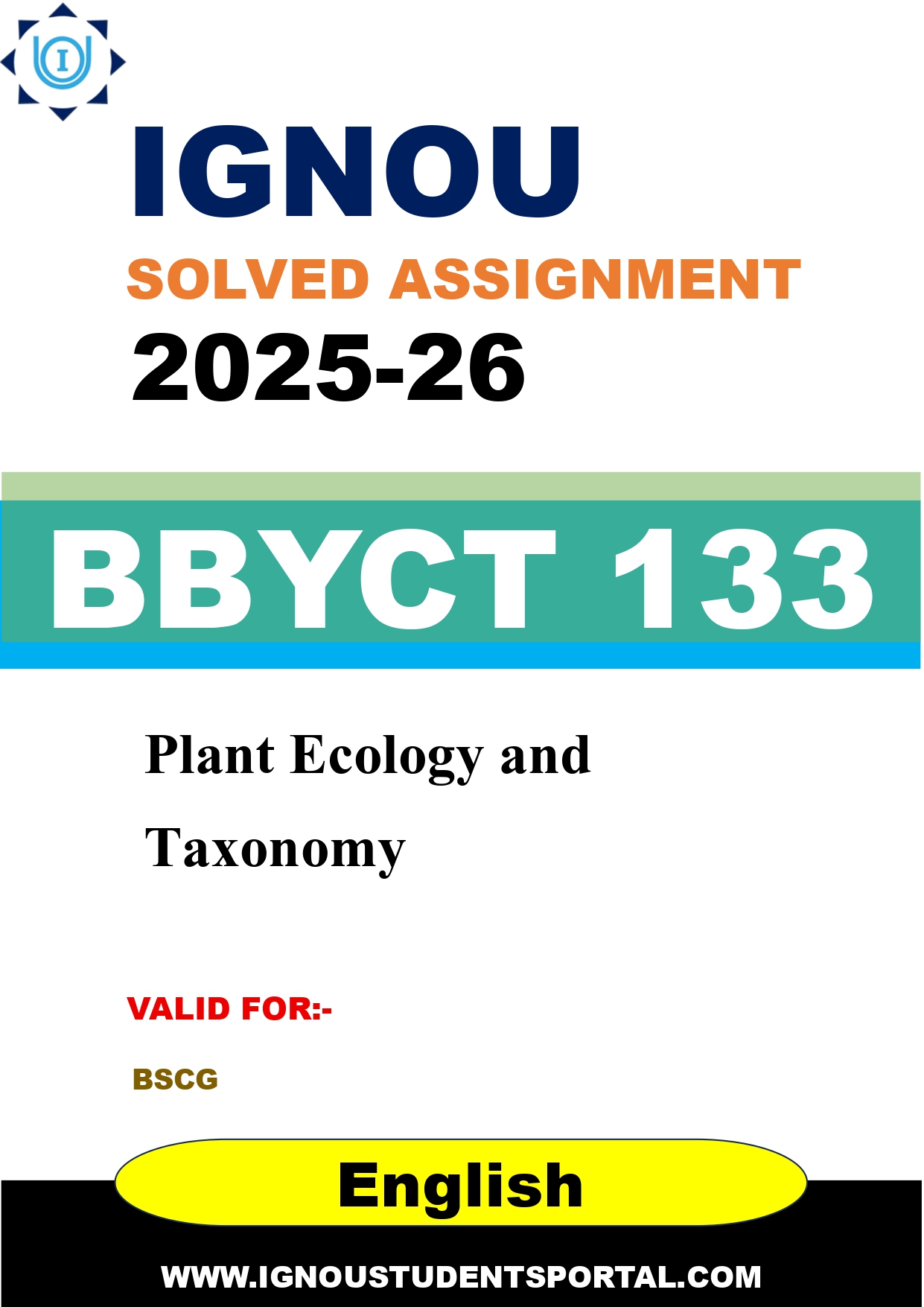IGNOU BBYCT 133 Solved Assignment 2025-2026 (English Medium) – Download PDF