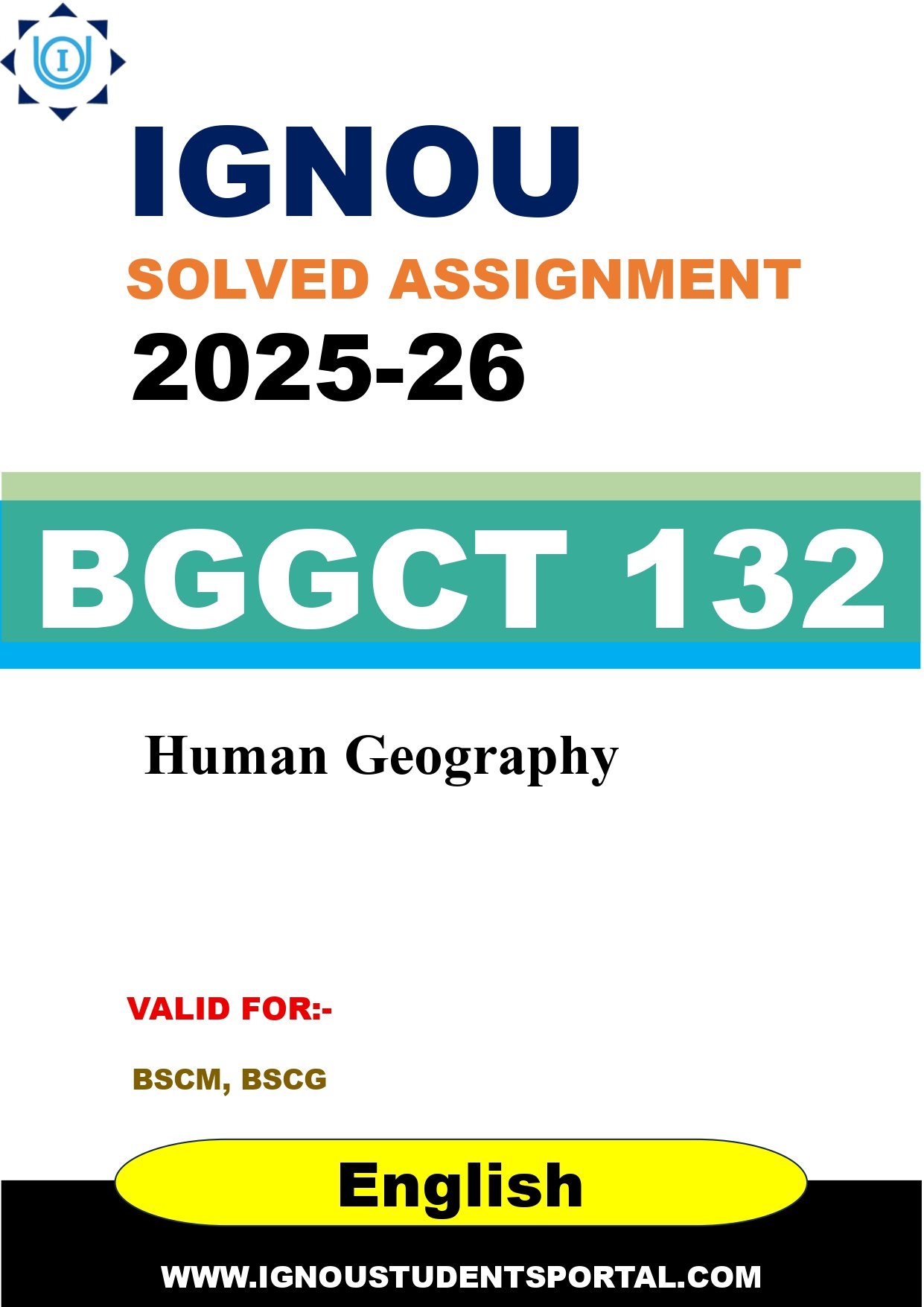 IGNOU BGGCT 132 Solved Assignment 2025-2026 (English Medium) – Download PDF