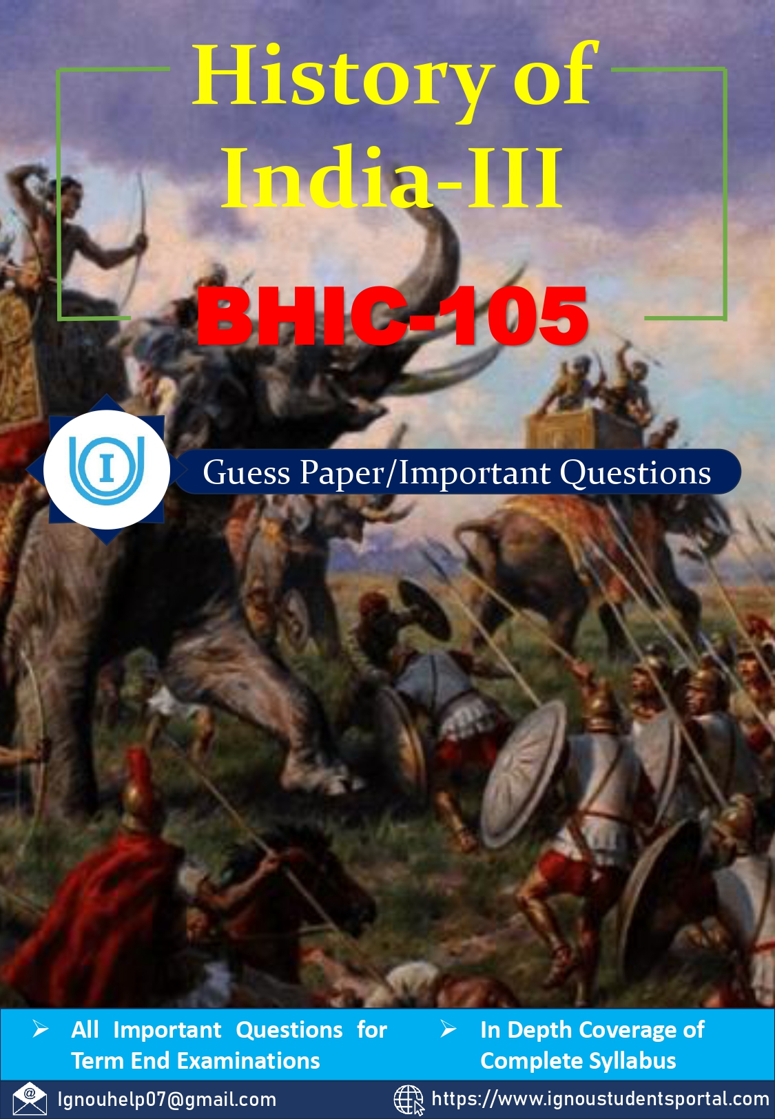 IGNOU BHIC 105 Guess Paper (ENGLISH Medium) – Important Questions with Complete Answers | Download PDF