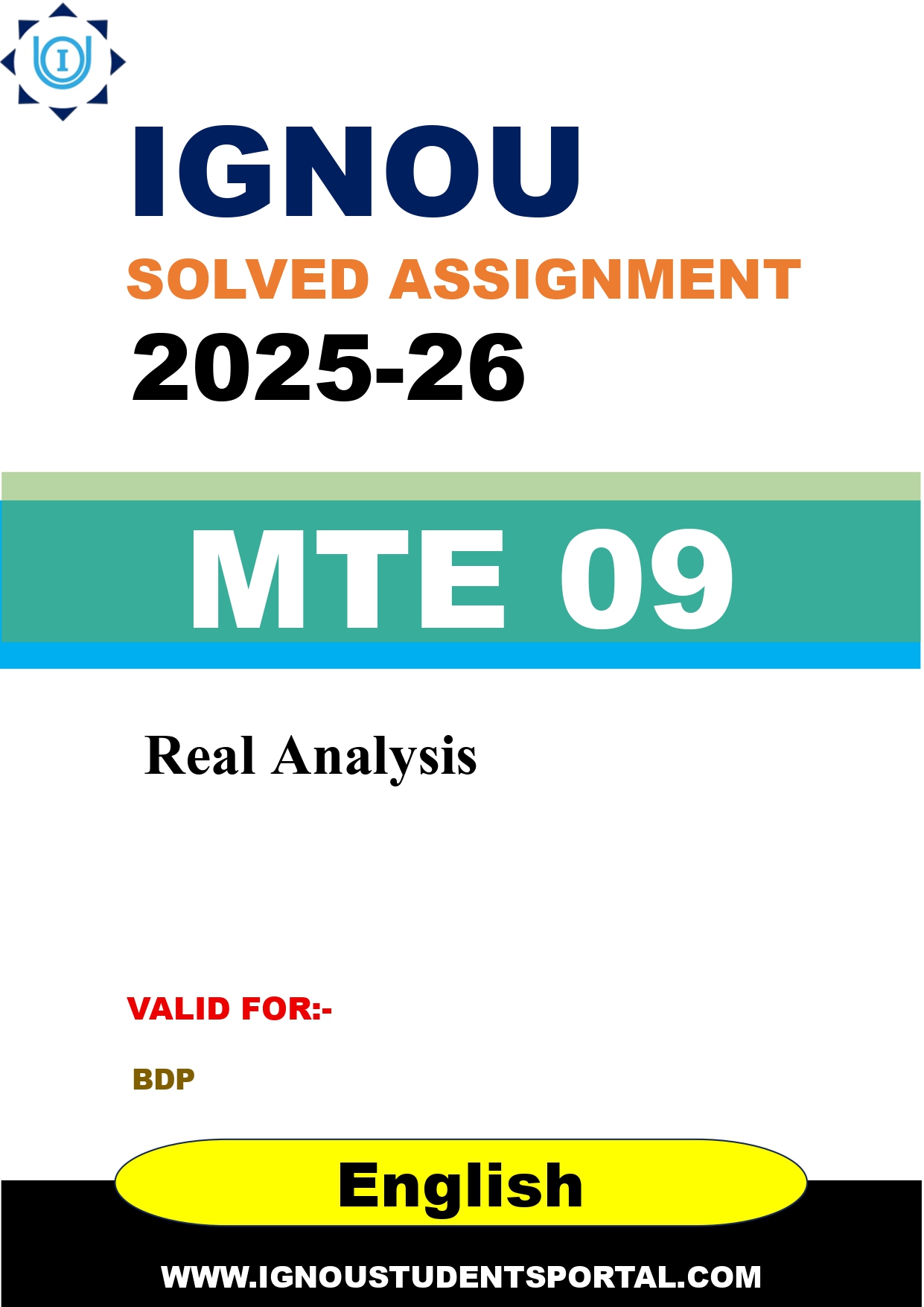 IGNOU MTE 09 Solved Assignment 2025-2026 (English Medium) – Download PDF