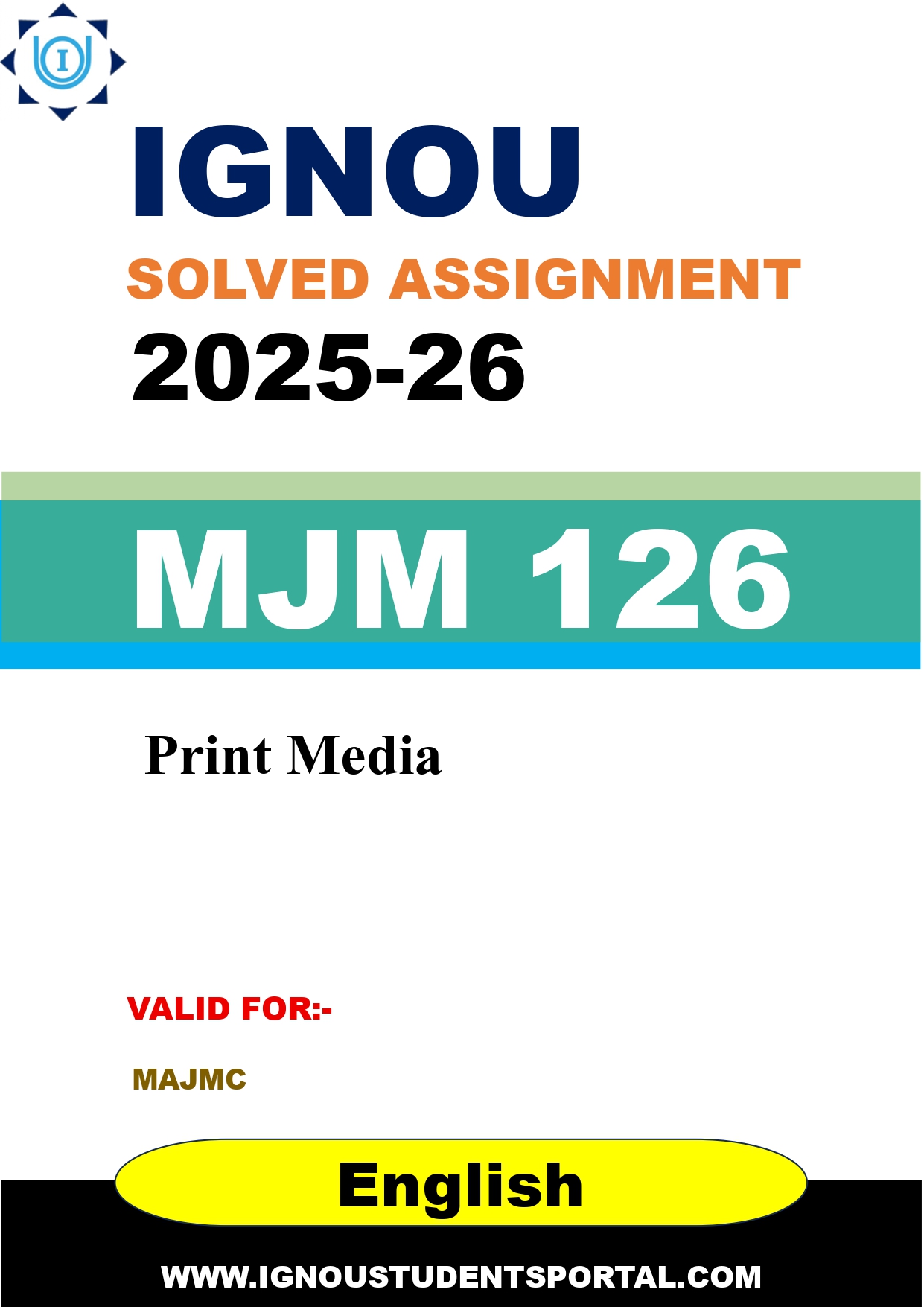 IGNOU MJM 126 Solved Assignment 2025-2026 (English Medium) – Download PDF