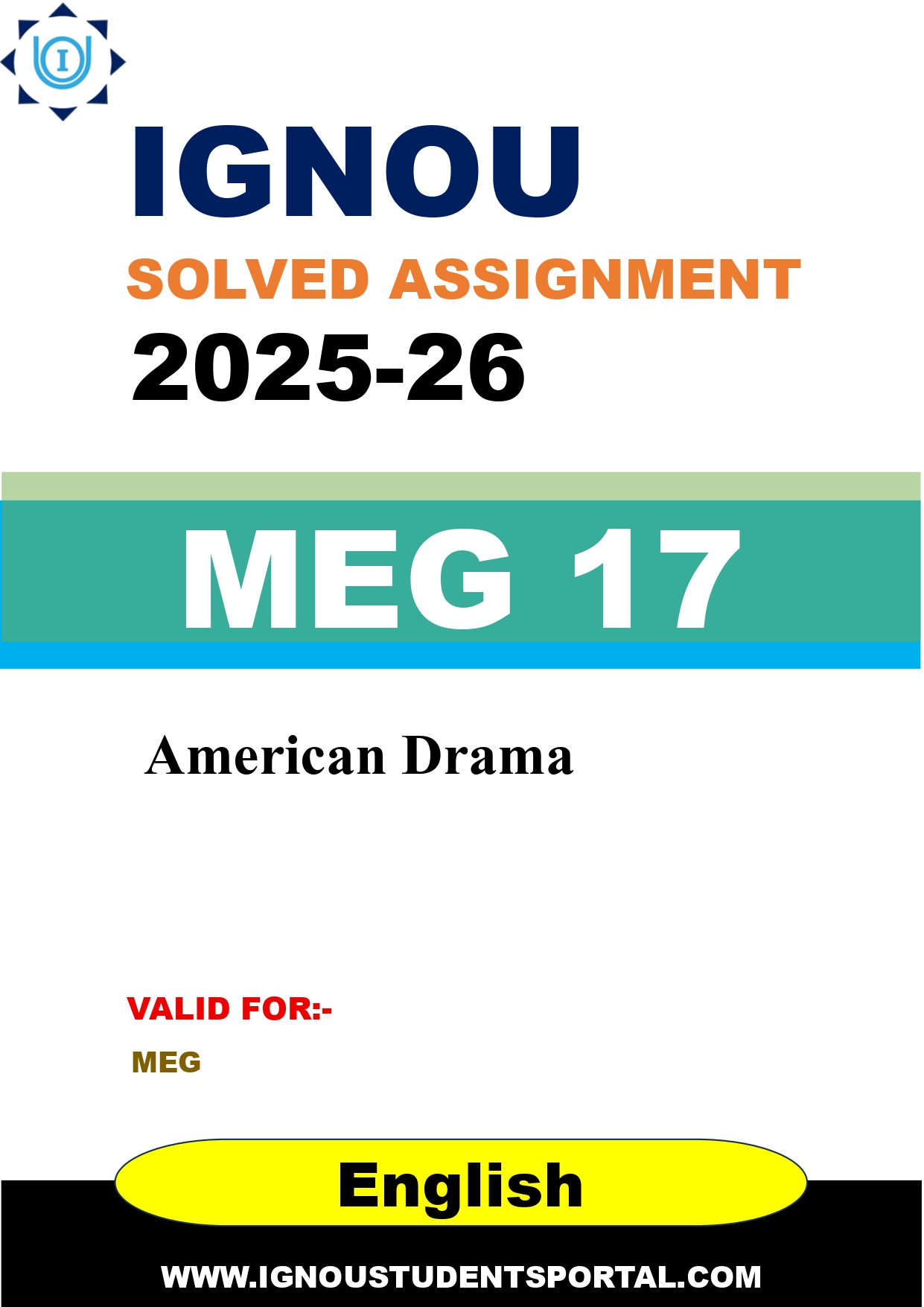 IGNOU MEG 17 Solved Assignment 2025-2026 (English Medium) – Download PDF