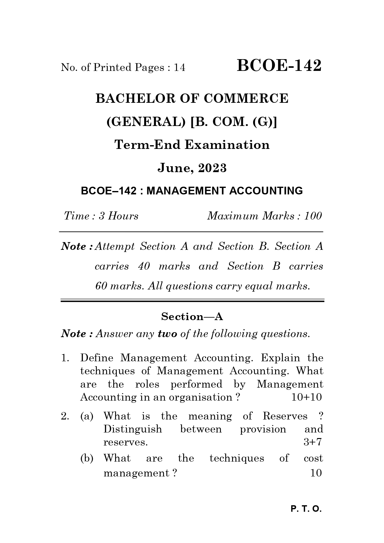 PRODUCT NAME	IGNOU BCOE 142 Solved Previous Year Question Paper – June 2023 (English Medium) – Download PDF