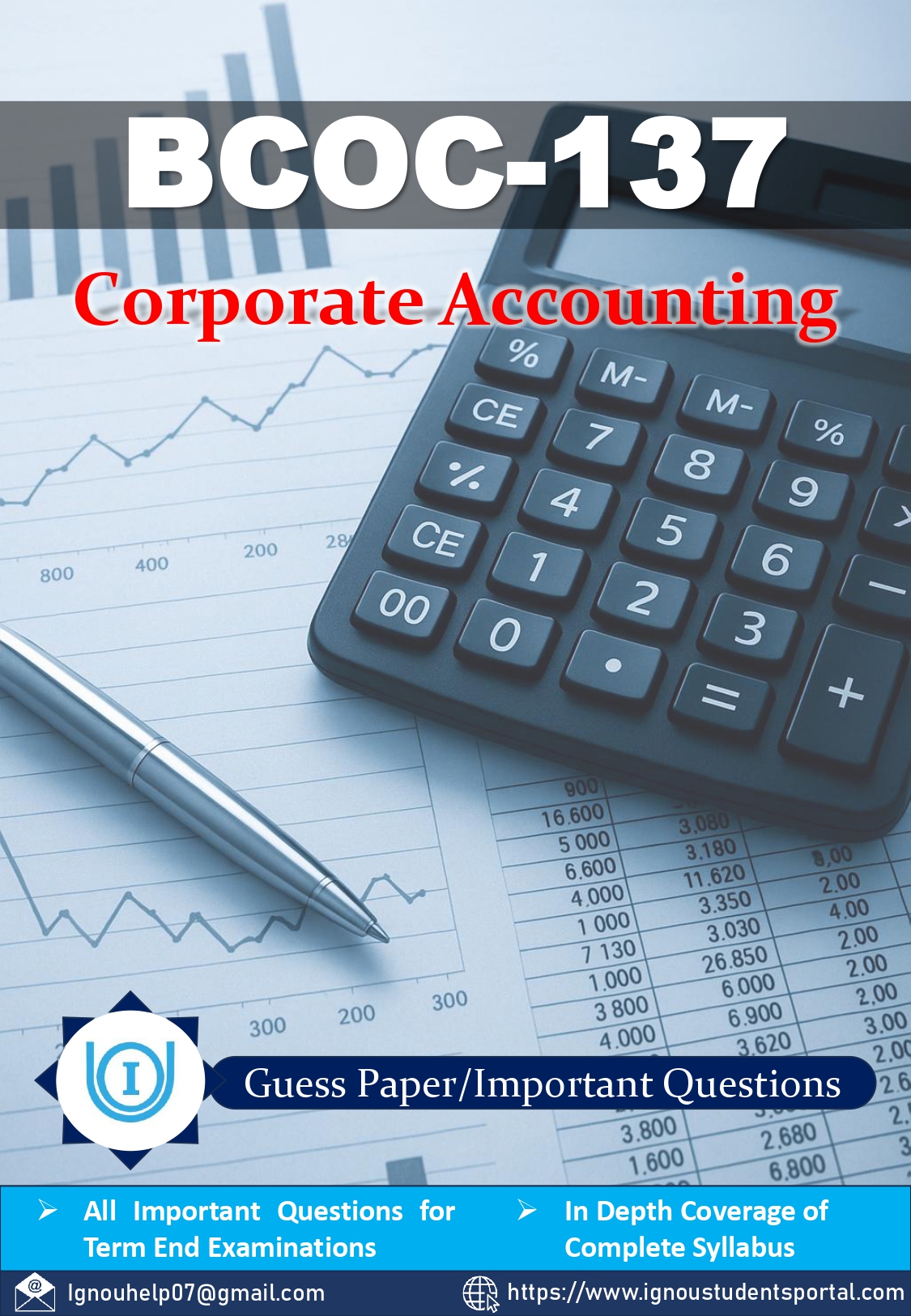 IGNOU BCOC 137 Guess Paper (ENGLISH Medium) – Important Questions with Complete Answers | Download PDF