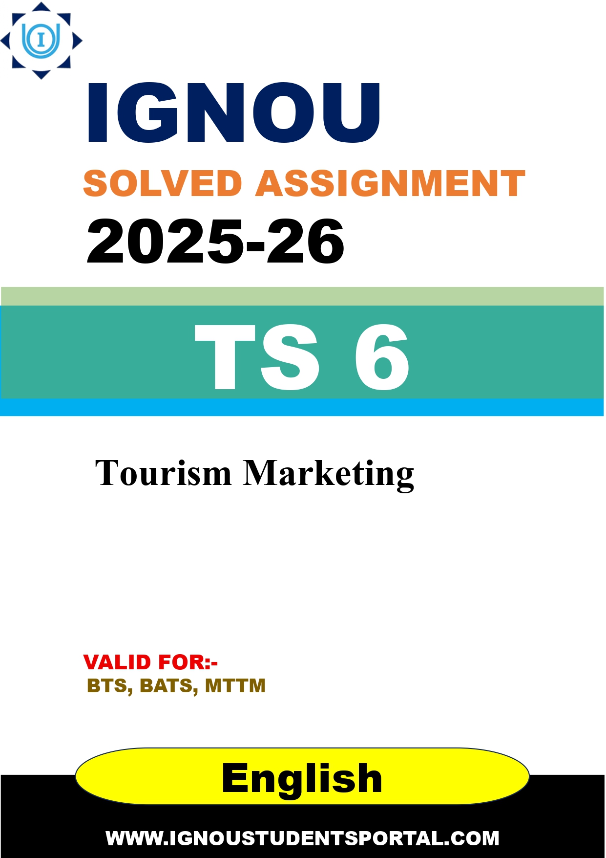 IGNOU TS 6 Solved Assignment 2025-2026 (English Medium) – Download PDF